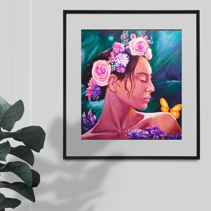Efemeridade - quadro original pintado à mão