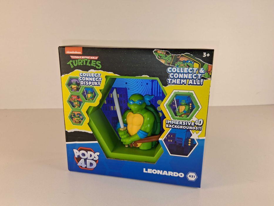 B094 Teenage Mutant Ninja Turtles Pods4D Figurka Leonardo Zółwie Ninja