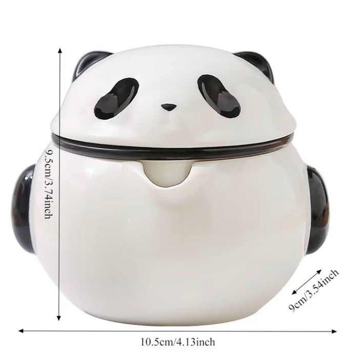 Чайний набір Панда: гайвань із ситом + 3 піали. Для чайної церемонії.