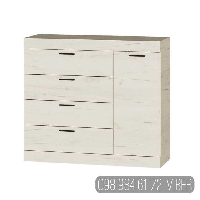 АКЦИЯ! Комод 1д4ш. Комоды в гостиную. Комоды в спальню. Комод. Мебель