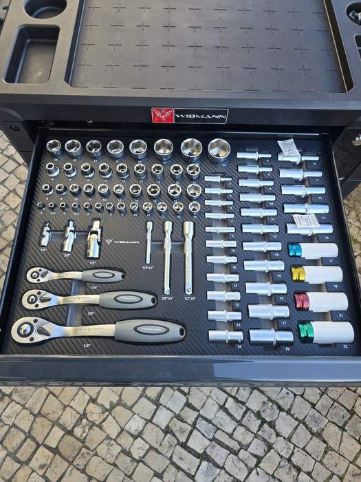 Carrinho de ferramenta de 7 gavetas completas