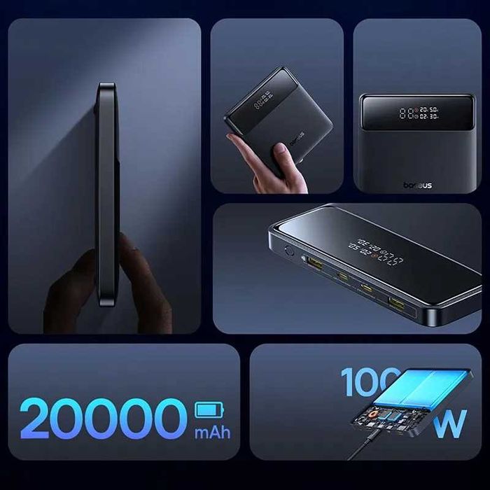 Повербанк Baseus Blade 20000 100W Black.Гарантія