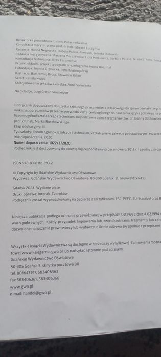 Podręczniki klasa 2 zakres podstawowy
