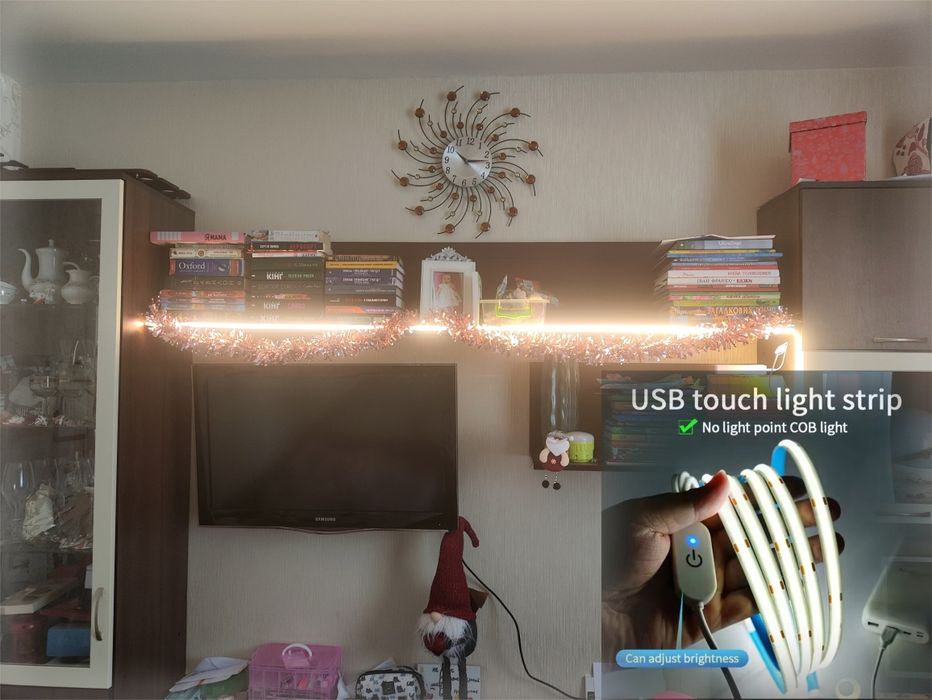 Світлодіодна  стрічка, Usb, 5v, Led лента, від  павербанка, стрічка