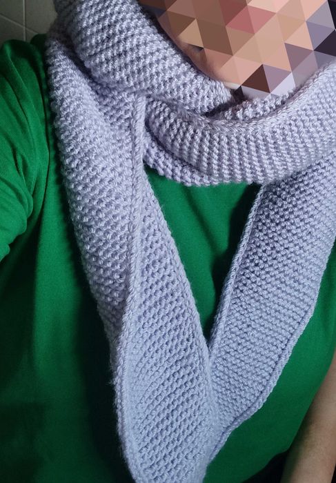 Szal z kapturem handmade