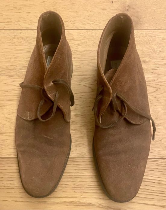 Botins em camurça castanha – Ermenegildo Zegna – 40/41