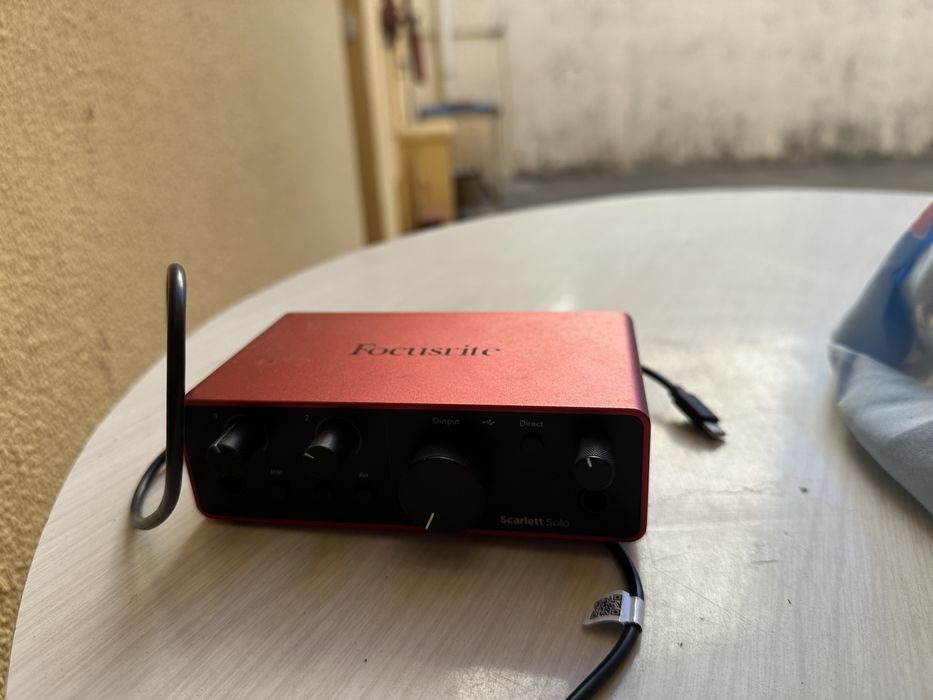 Vendo Interface Scarlett Focusrite solo 4th gen audio pro usb-c