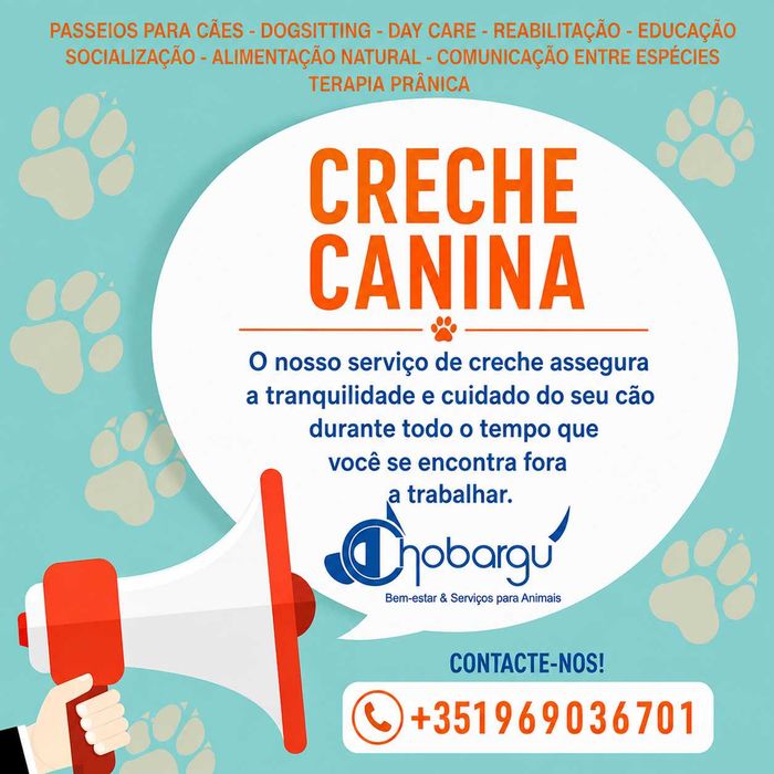 Caminhadas, Creche, Estadia Familiar, Educaçao e Rehabilitaçao de Caes