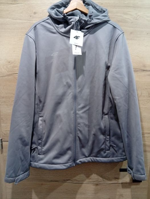 Kurtka softshell wiatroodporna membrana 5000 męska 4F rozmiar XL szara