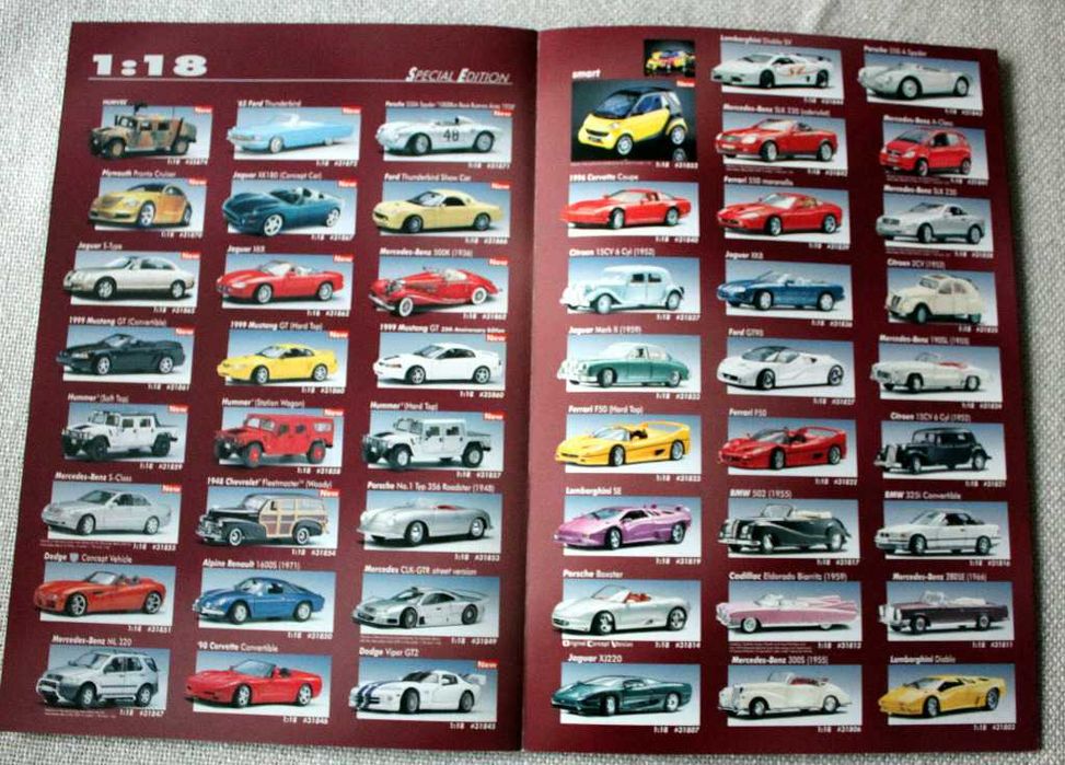 2x Katalogi Maisto '99 Diecars scale model A4