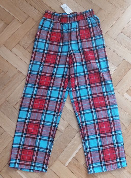 Spodnie piżamowe Tezenis z ciepłej flaneli S