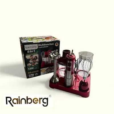 Занурювальний блендер 6в1 з підставкою 1200Вт RB-2293 R