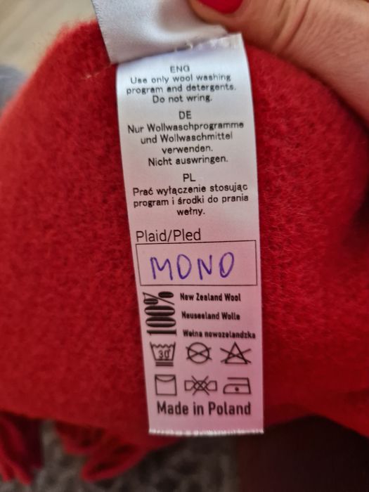 Nowy Koc/ Pled/ Wełna Szetlandzka