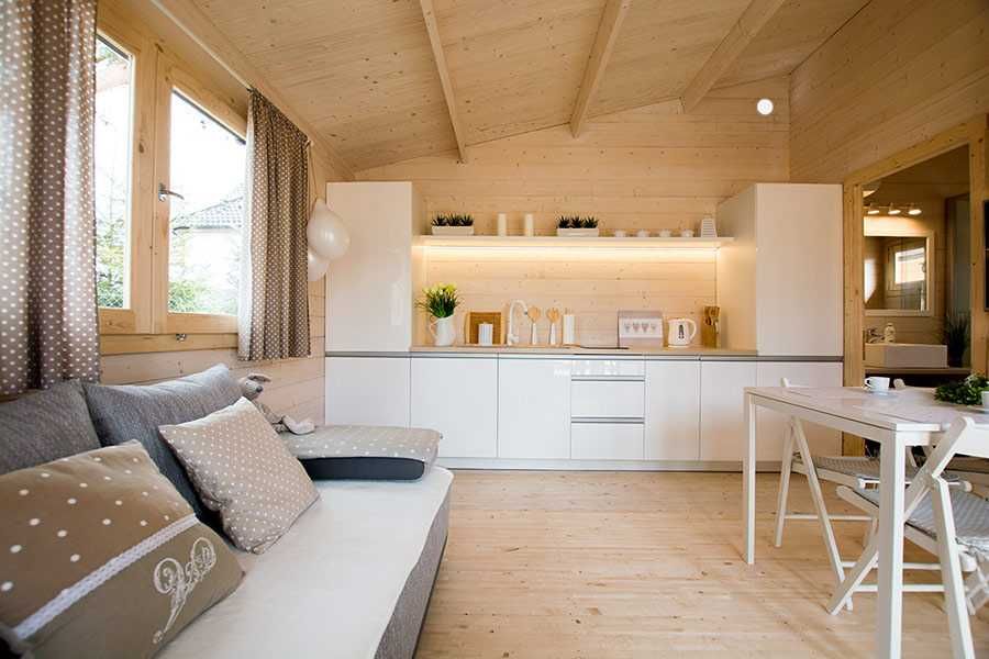 Casa de Jardim com Alpendre de 35m2 - Modelo MONVISO