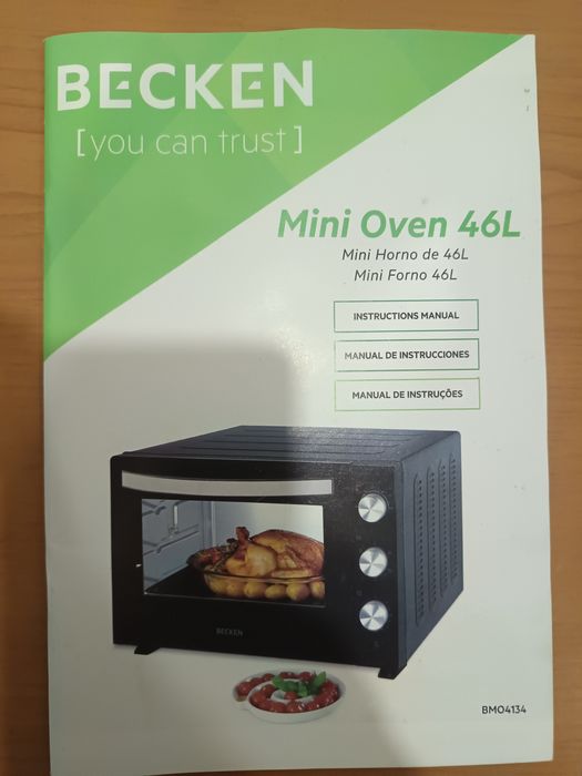 Mini forno 46L sem marcas de uso
