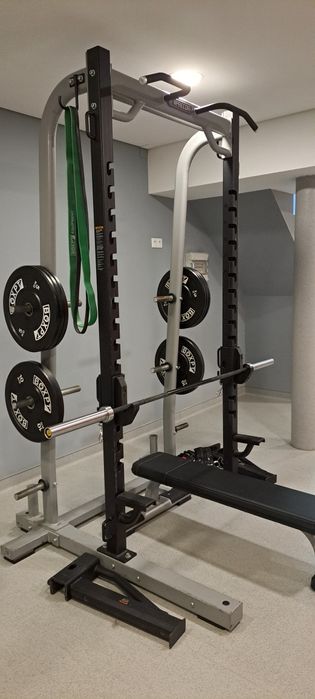 Rack / gaiola profissional PRECOR com discos | levantamento no local