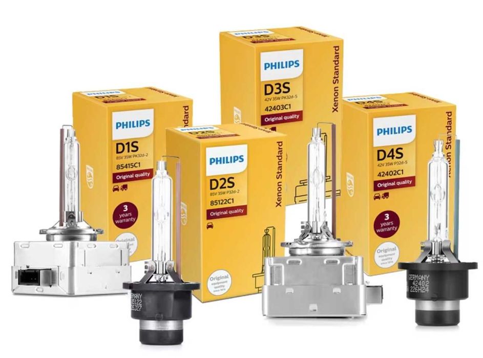 ‼️199грн‼️Лампа ксенон d2s d1s d2r d3s 4300 6000 d4s d3s Osram Philips +60% свет