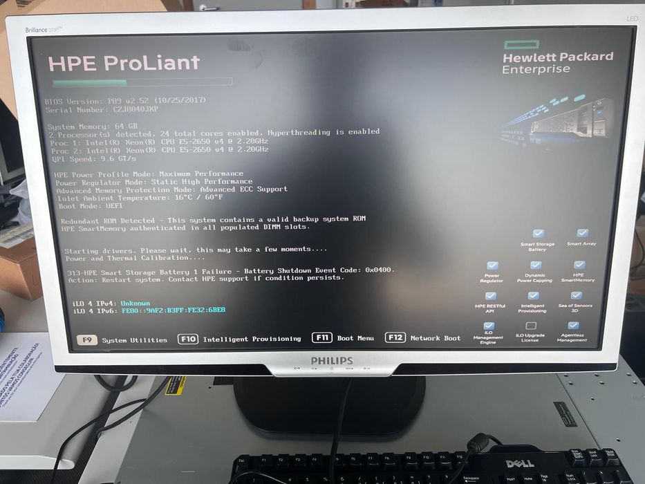 Servidor DL 380 G9 - 64GB RAM - Dual CPU E5-2650