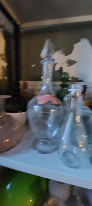 Várias garrfas vidro