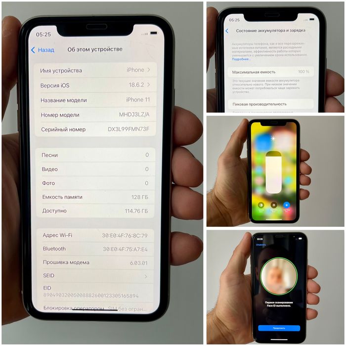 iPhone 11 128 GB NeverLock 100% акум ІДЕАЛ айфон 11 128 гб неверлок