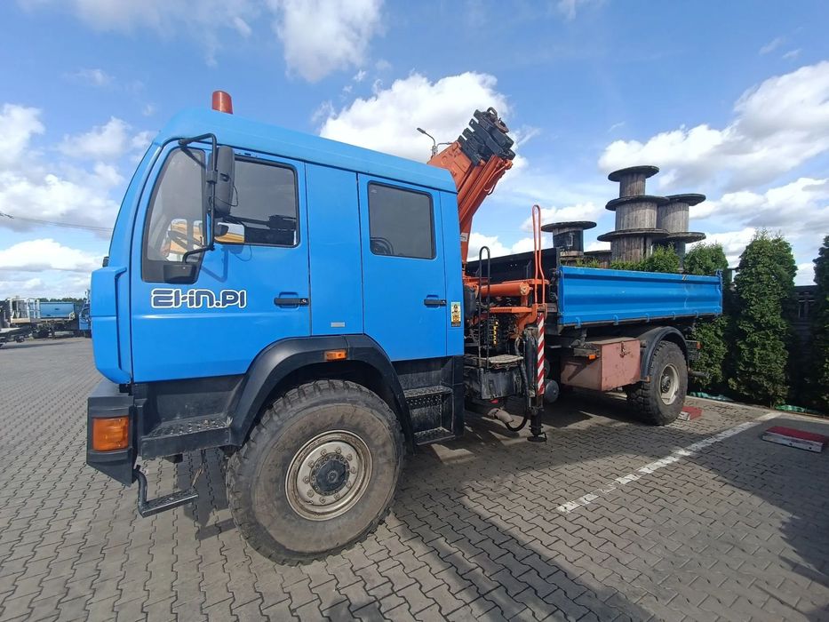 MAN L90  HDS Atlas 165.2E-A4, napędy 4x4, wywrotka