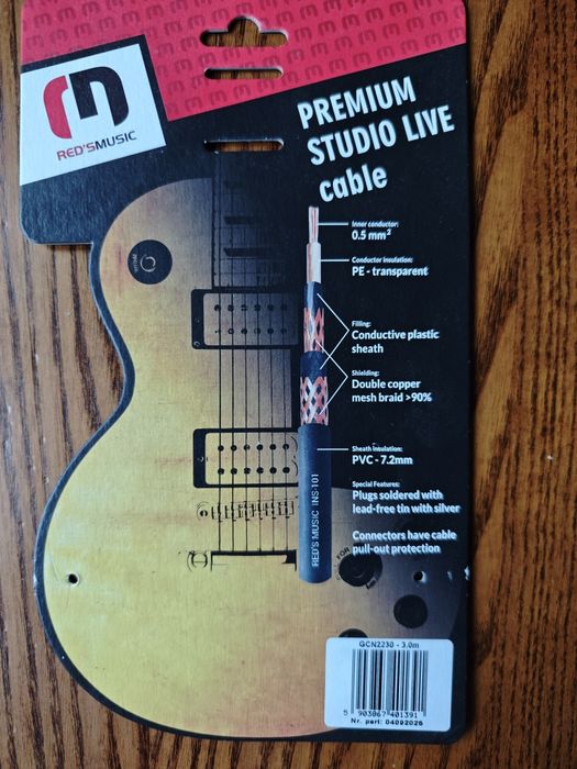 Kabel gitarowy Reds Premium 3m Neutrik