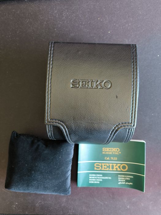 Caixa Original Seiko Kinetic Sportura + Manual Calibre 7L22