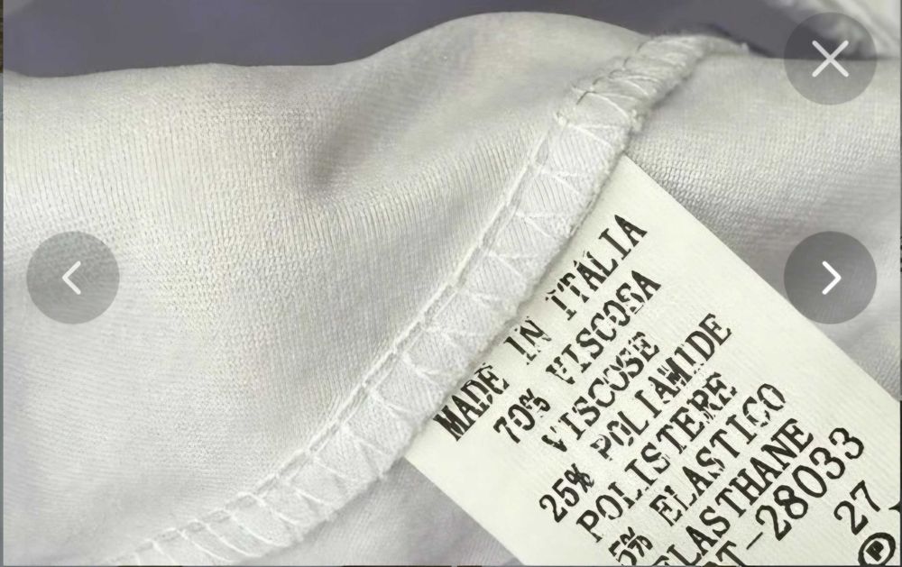 Spodnie białe włoskie. Elastan. 40 Lux