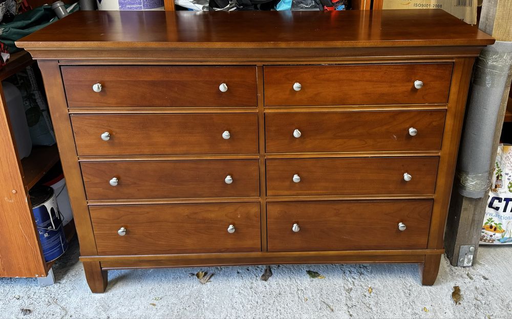 Komoda z szufladami kolonialna lite drewno USA