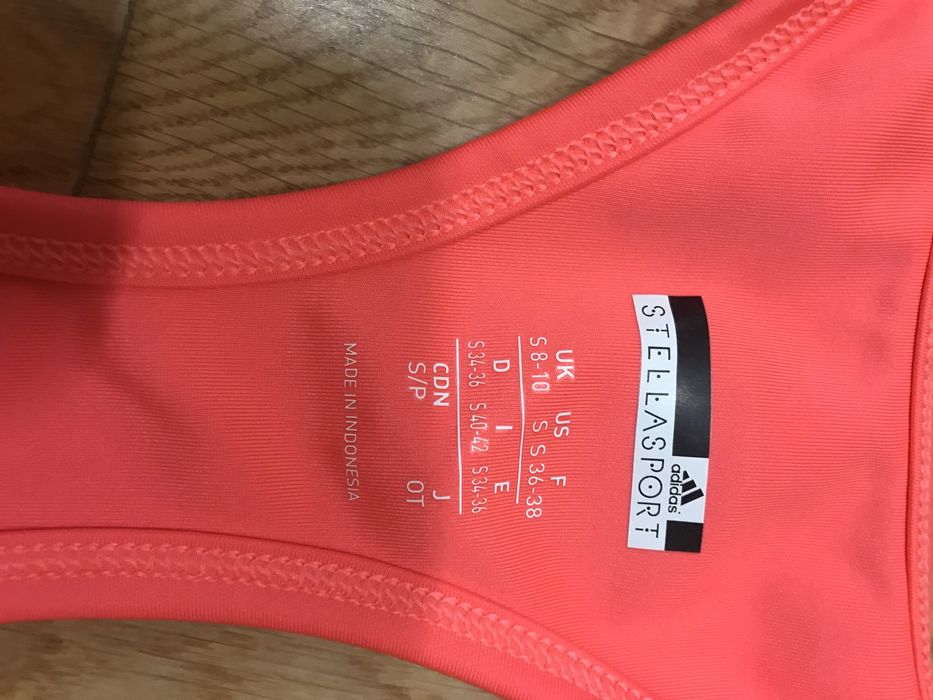 Komplet sportowy dres Legginsy Top Adidas Stella McCartney S
