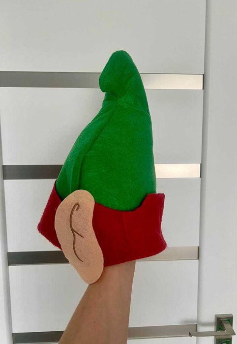 Карнавальная шапка колпак Эльфа Гнома с ушками