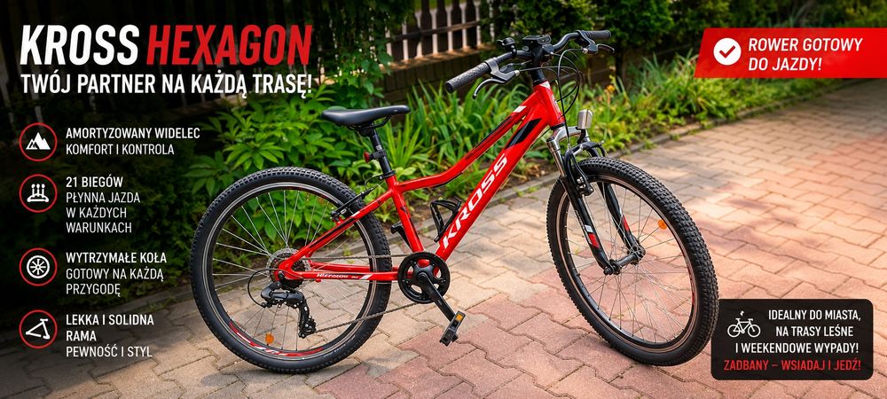 Kross Hexagon JR 1.0 Czerwony