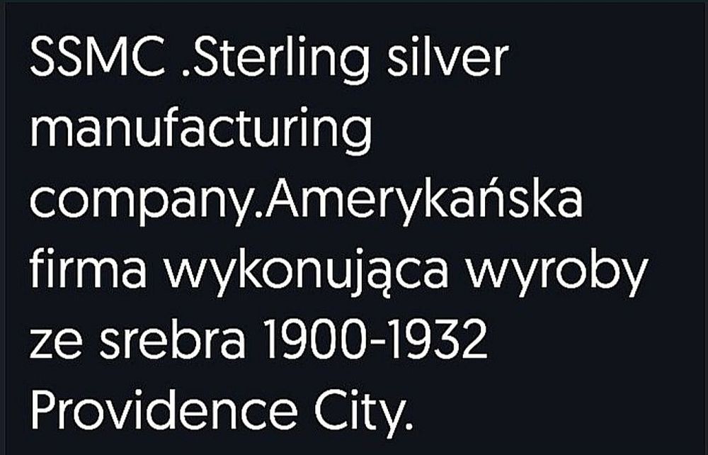 Cukiernica z Herbem 1920 rok  SREBRO Art Deco