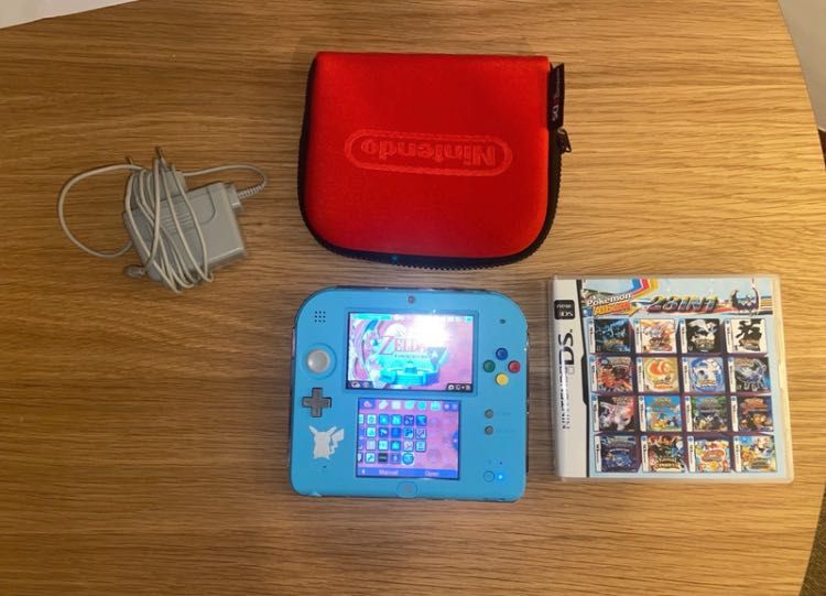 Nintendo 2DS Modded Pokemon Edition + Extras