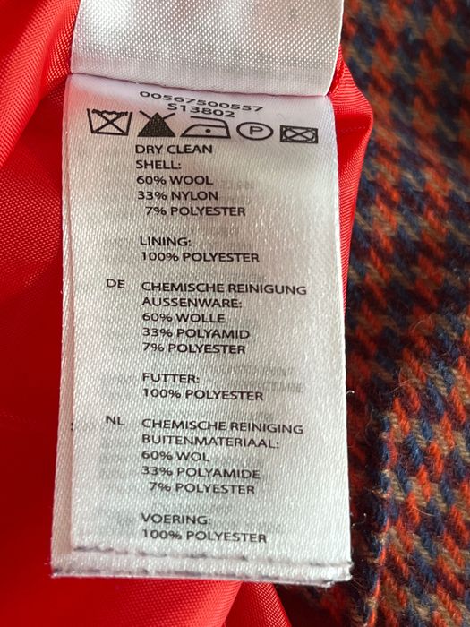 Spódnica wełna 60%, wzór pepitka, r. 40