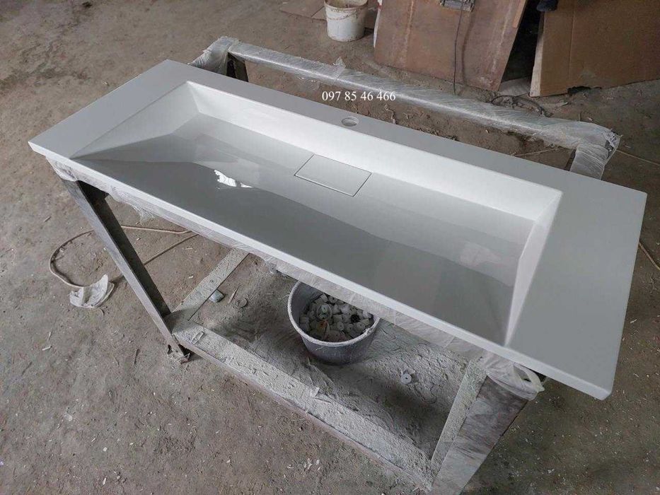 Умивальник суцільний і стільниця без швів під замовлення любі розміри