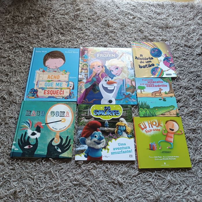 conjunto 7 livros infantis