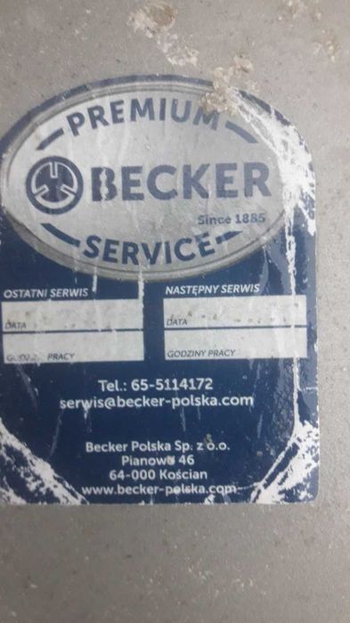 Pompa próżniowa BECKER 2018 ROK