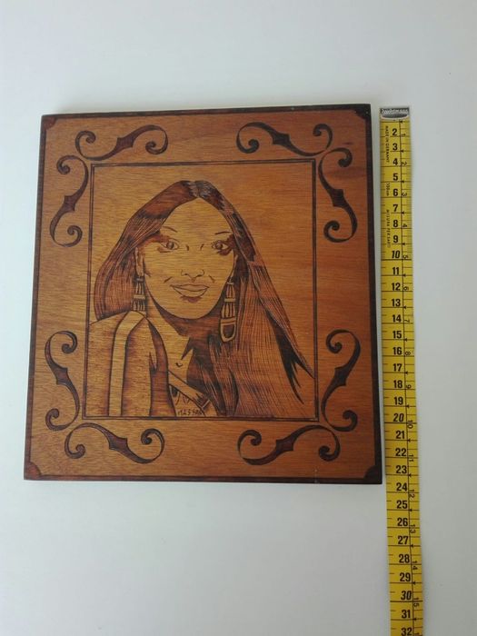 Handmade pyrography panel64585342374019122