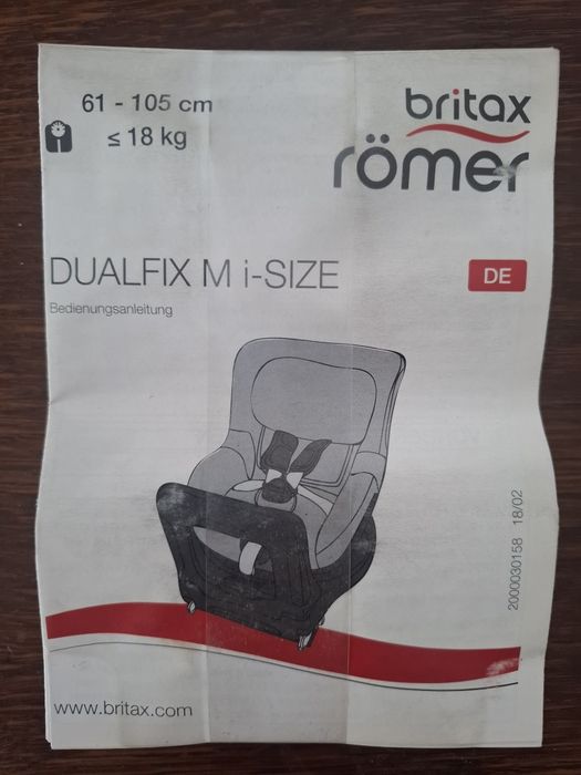 Fotelik obrotowy britax Romer dualfix m i-size