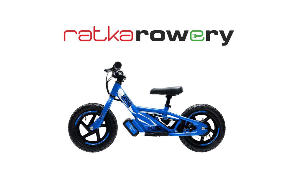 Rowerek biegowy elektryczny dla dzieci Polovolt Rs 12 Niebieski 12"