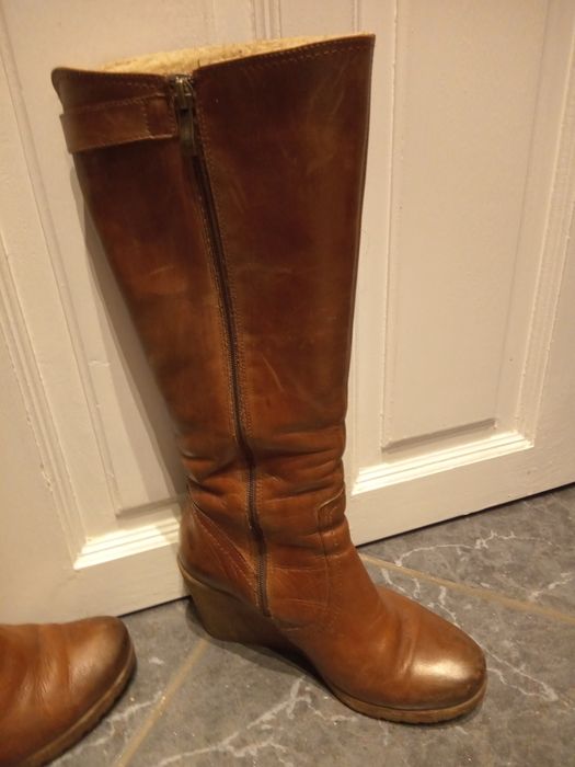 Kozaki zimowe Skórzane 38