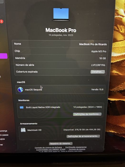 Macbook pro m3 pro 18gb