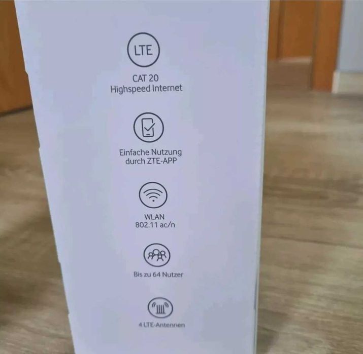 Router LTE cat20 agregacja mesh wifi 2.5ghz 5G mimo ZTE MF289F 4g rj11