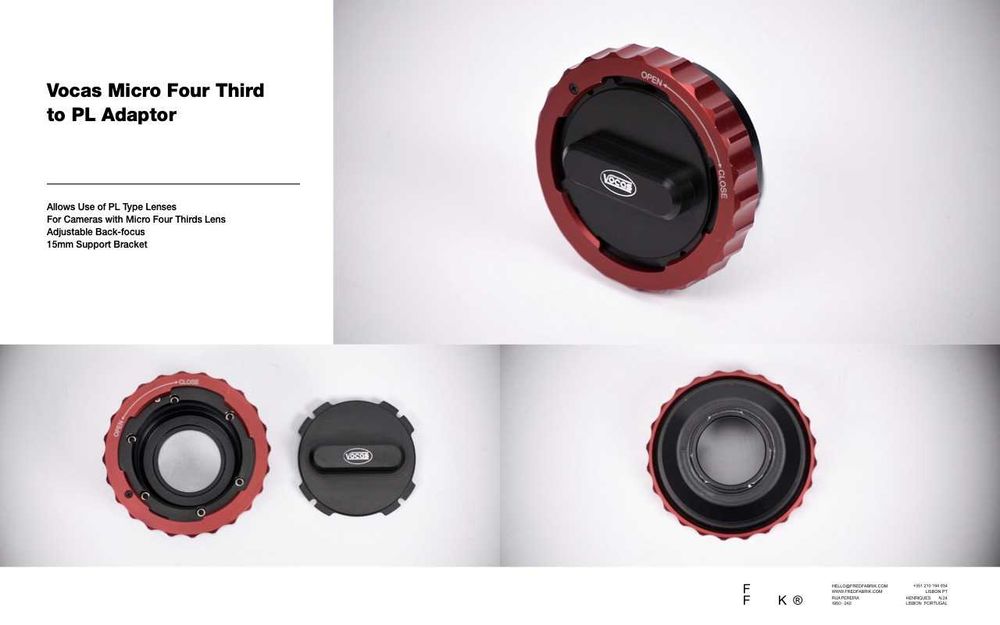 Vocas Micro Four Thirds to PL Adaptor