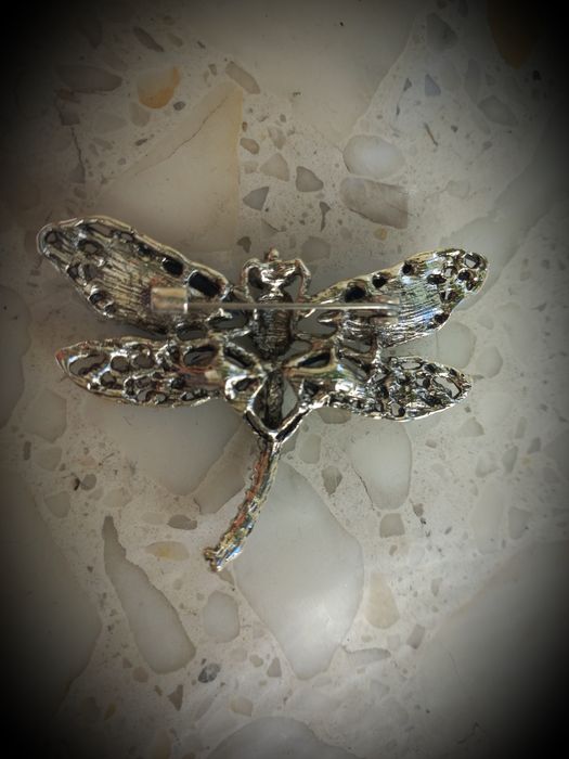 Broszka, agrafka ozdobna z kamieniami.