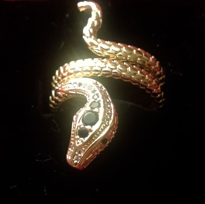 Anel Cobra Banhado a Ouro 18k