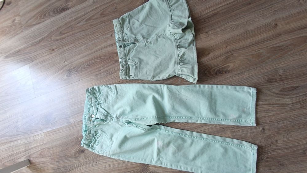 Spodnie i spódniczka H&M gap 134/128
