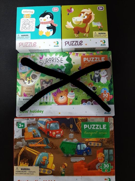 Пазлы (25,30,35 деталей)