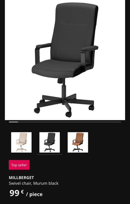 Cadeira de escritório Millberger IKEA